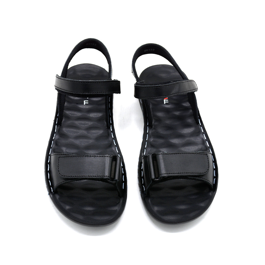 Black Adjustable Comfort Strap Sandal