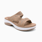 Embellished Comfort Platform Slides