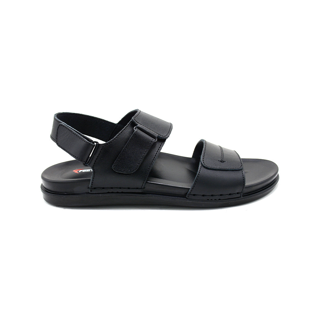 Premium Black Dual-Strap Comfort Sandal