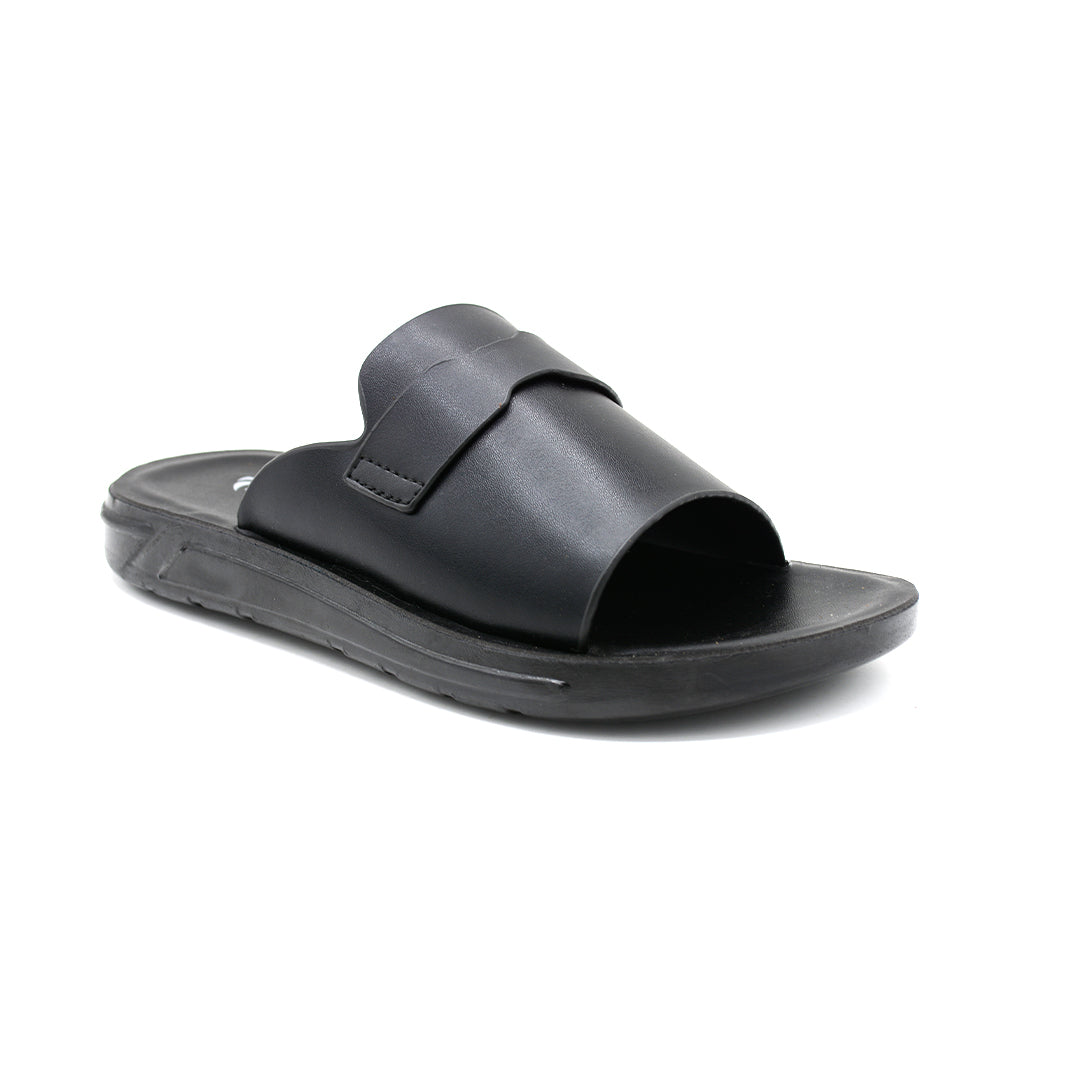 Men's Comfort Black Slide Sandals