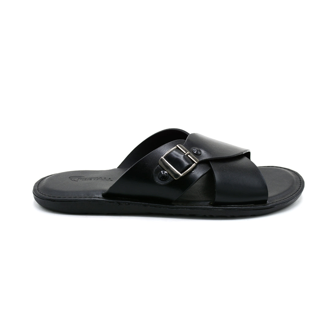 Heritage Buckled Cross-Strap Slides