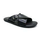 Heritage Buckled Cross-Strap Slides