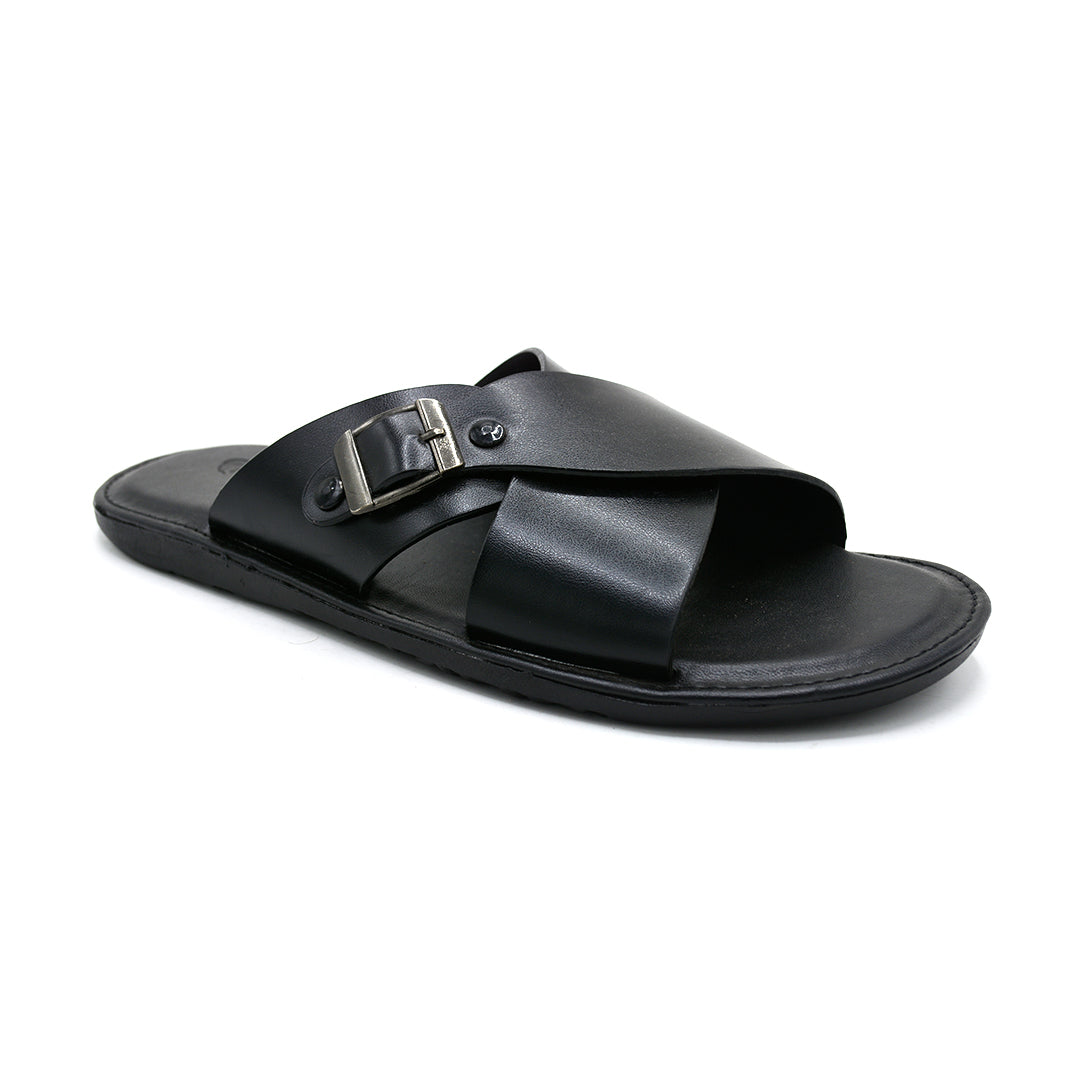 Heritage Buckled Cross-Strap Slides