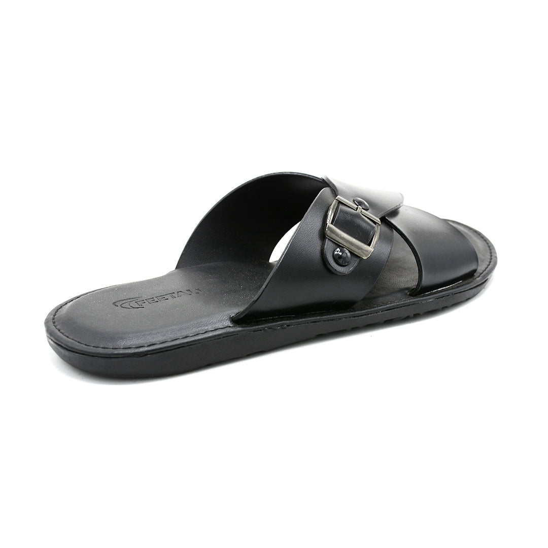 Heritage Buckled Cross-Strap Slides