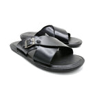 Heritage Buckled Cross-Strap Slides