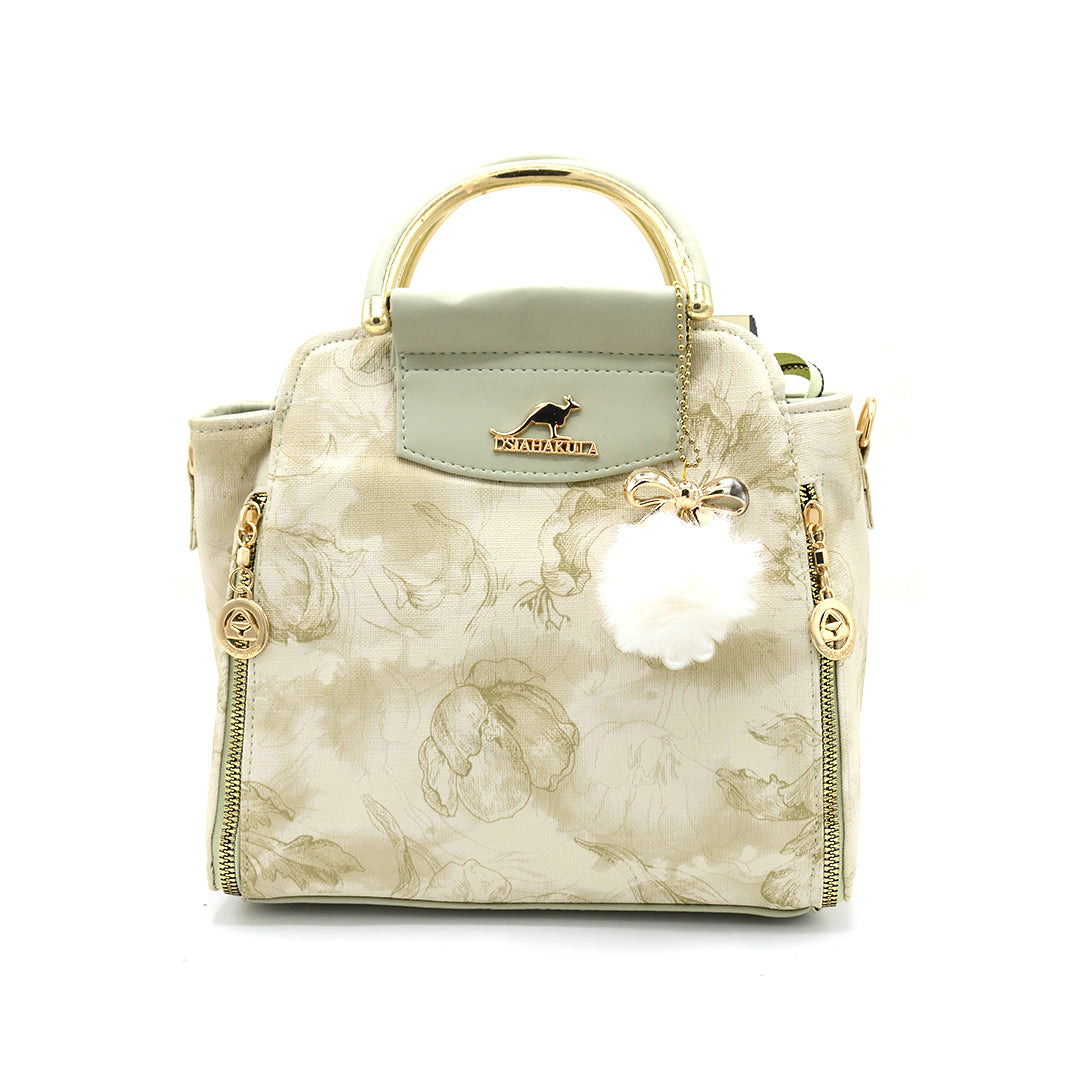 Pearl Mist Floral Handbag