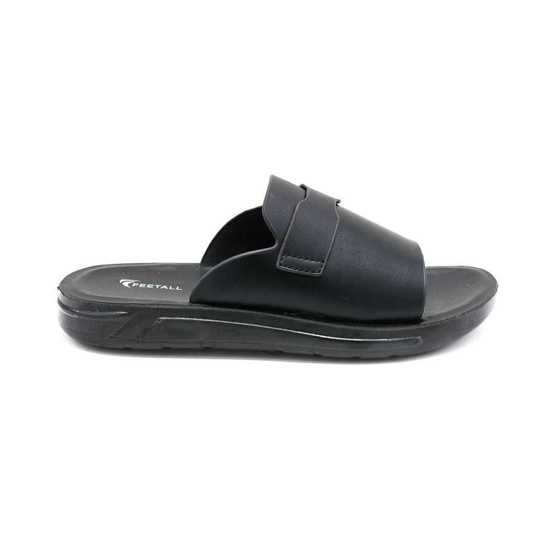 Men's Comfort Black Slide Sandals