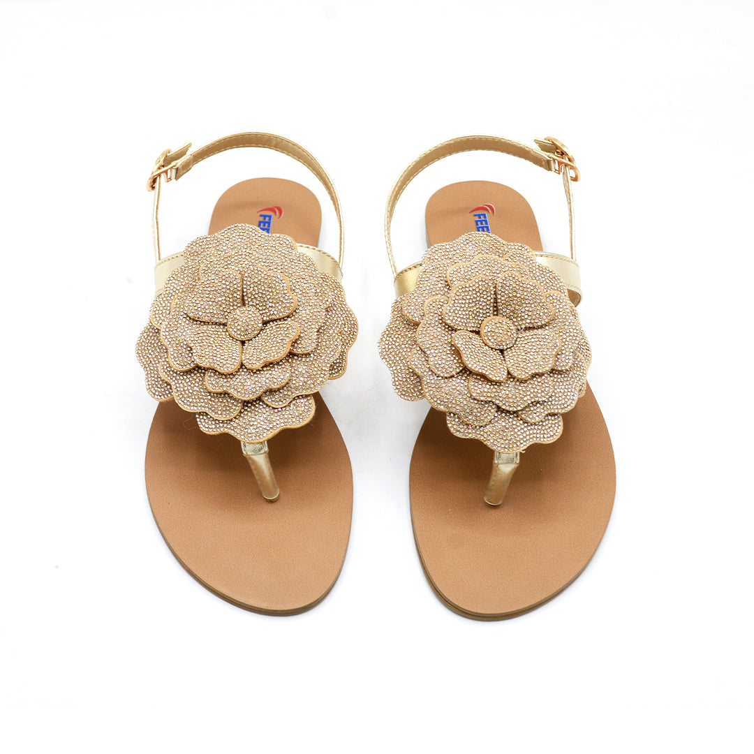 Aurora Crystal Floral Slingback Sandal