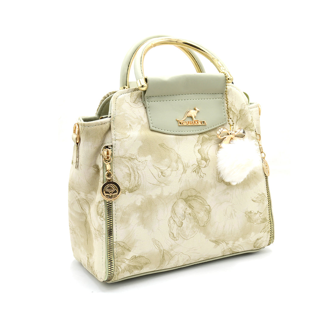 Pearl Mist Floral Handbag
