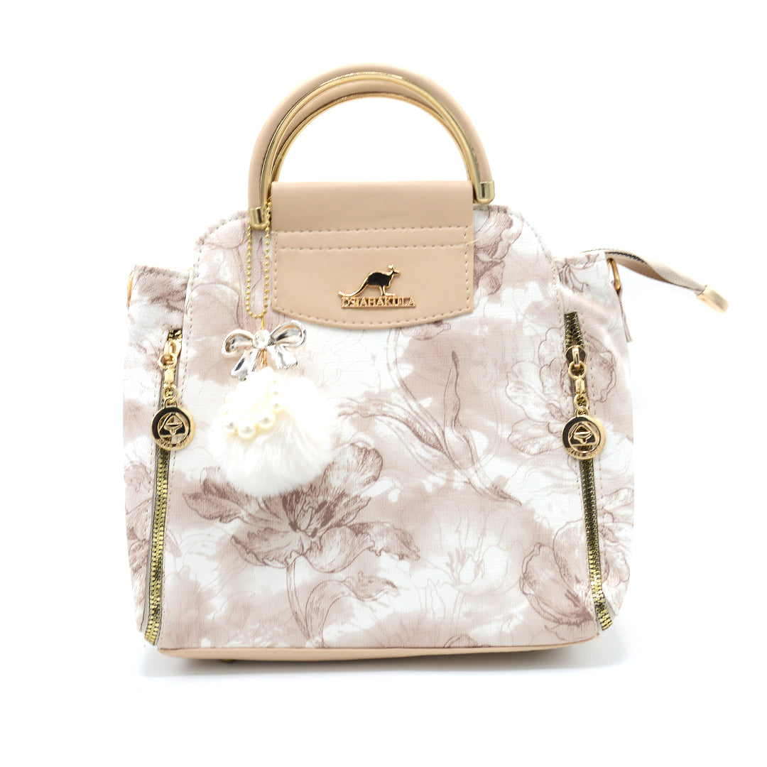 Pearl Mist Floral Handbag