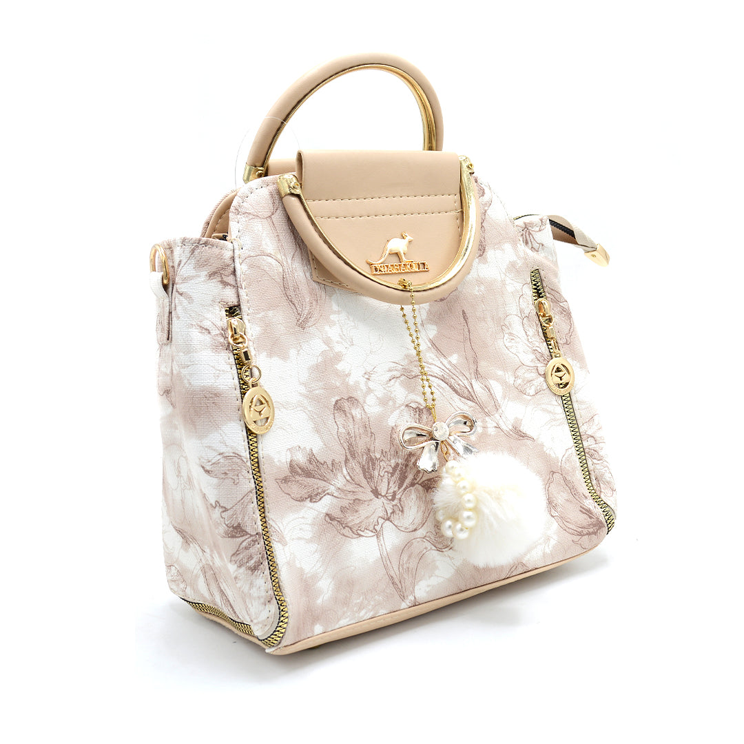 Pearl Mist Floral Handbag