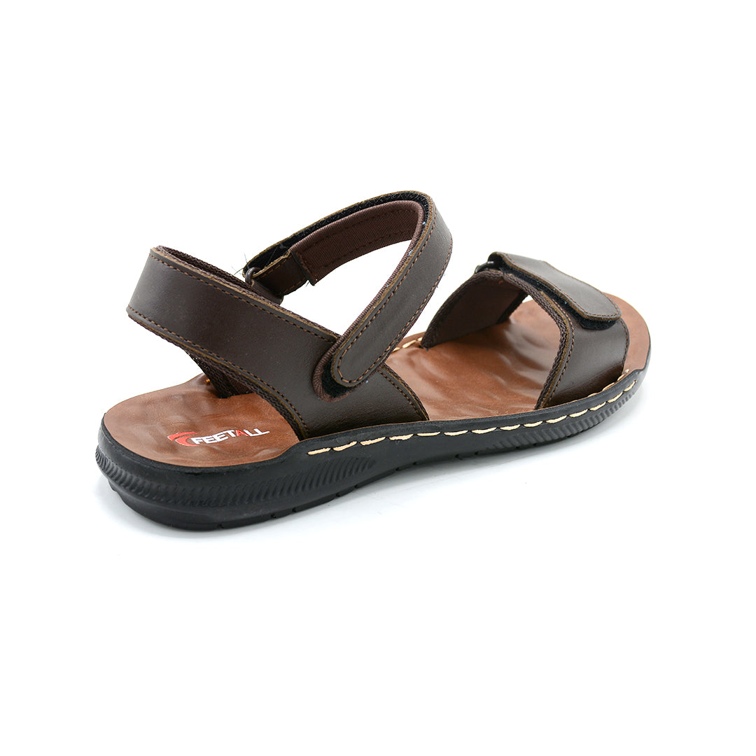 Brown Adjustable Comfort Strap Sandal