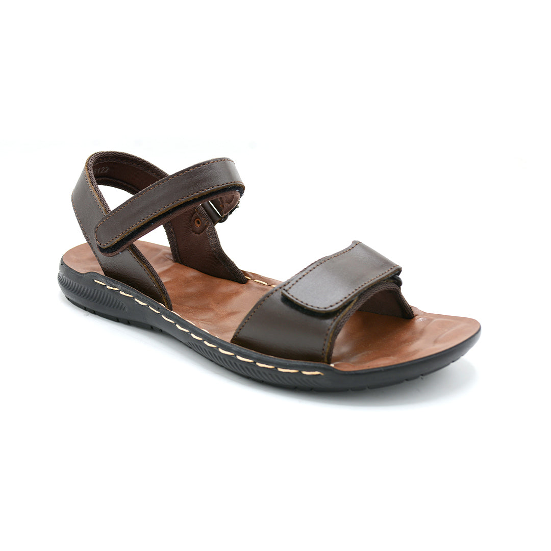 Brown Adjustable Comfort Strap Sandal