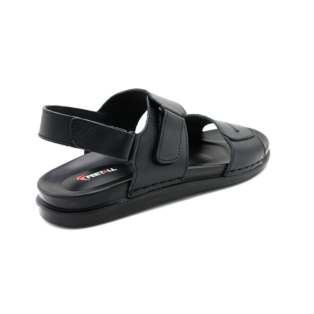 Premium Black Dual-Strap Comfort Sandal