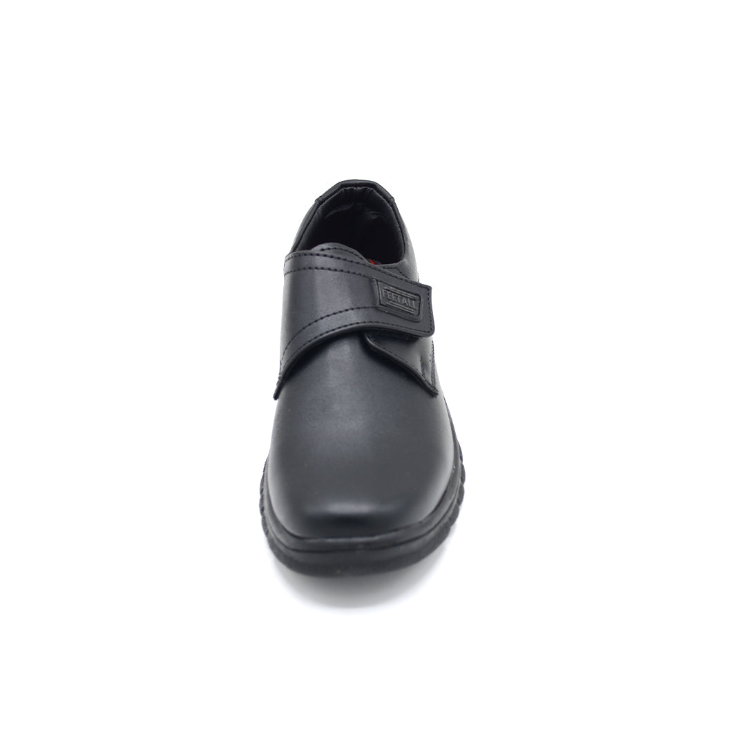 Boys Black Velcro School Shoe Chunky Sole (10 Years - 14 Years)