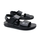 Premium Black Dual-Strap Comfort Sandal