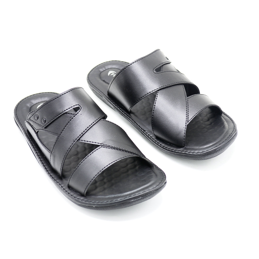 Cross-Strap Comfort Slides