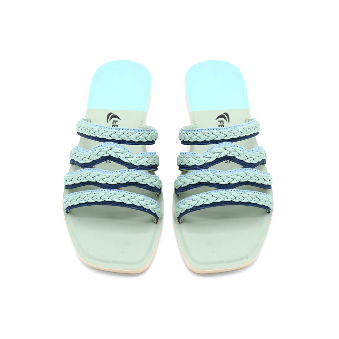 Multi Strap Textured Slides