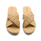 Criss-Cross Buckle Heeled