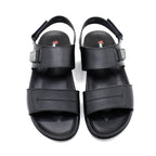 Premium Black Dual-Strap Comfort Sandal
