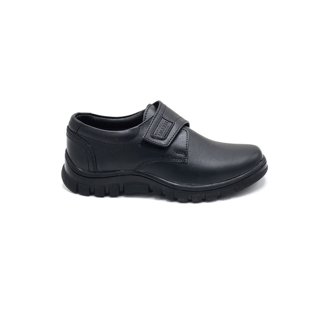 Boys Black Velcro School Shoe Chunky Sole (10 Years - 14 Years)