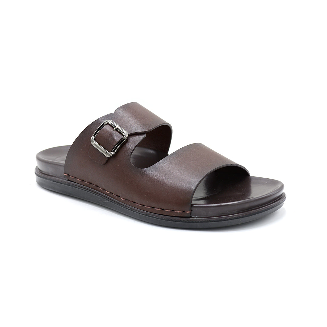 Elegant Brown Casual Slide