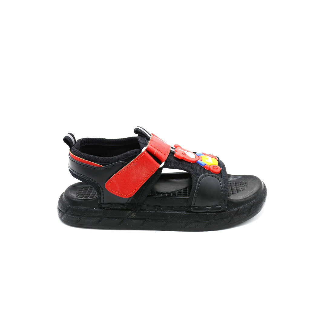 Kids Mickey Adventure Sport Sandals Black Red