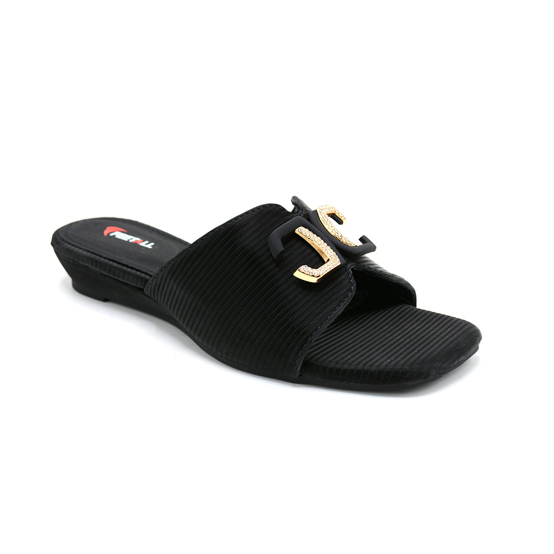 Luxe Logo Strap Flat Slides