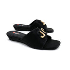Luxe Logo Strap Flat Slides