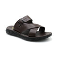 Cross Strap Buckle Comfort Slides