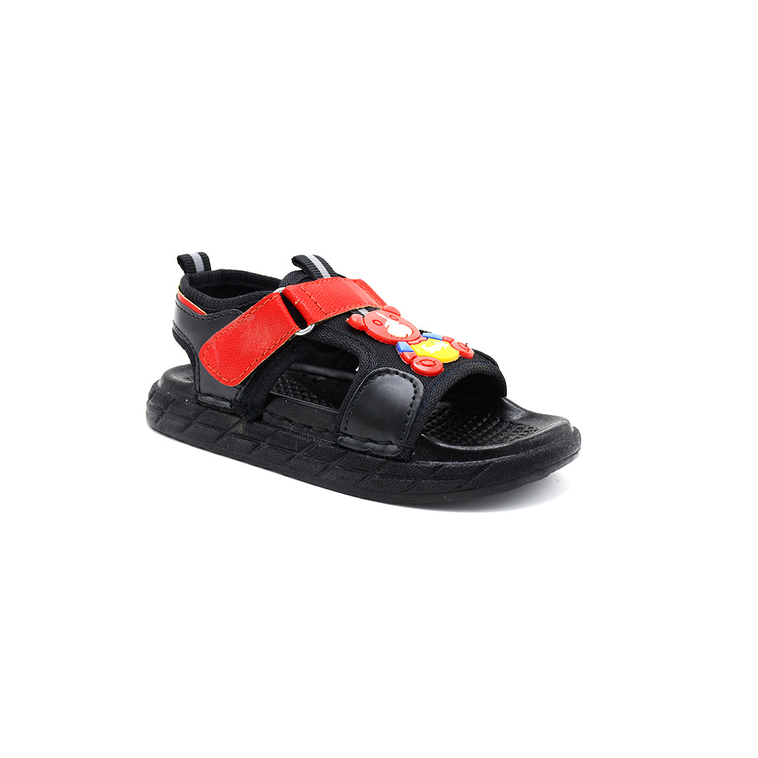 Kids Mickey Adventure Sport Sandals Black Red