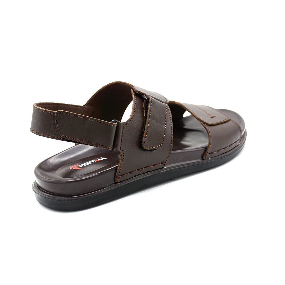 Premium Brown Dual-Strap Comfort Sandal