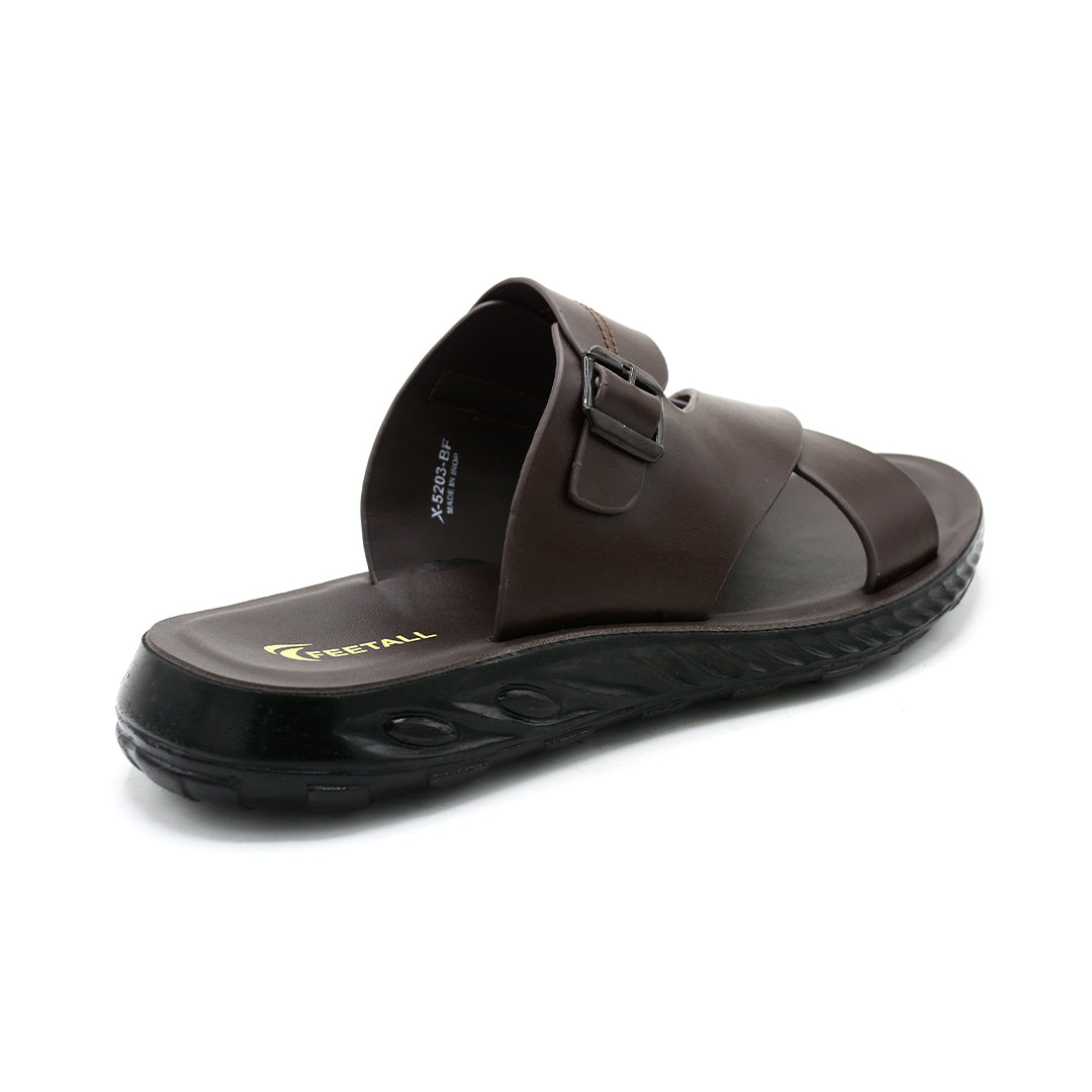 Cross Strap Buckle Comfort Slides