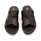 Cross Strap Buckle Comfort Slides