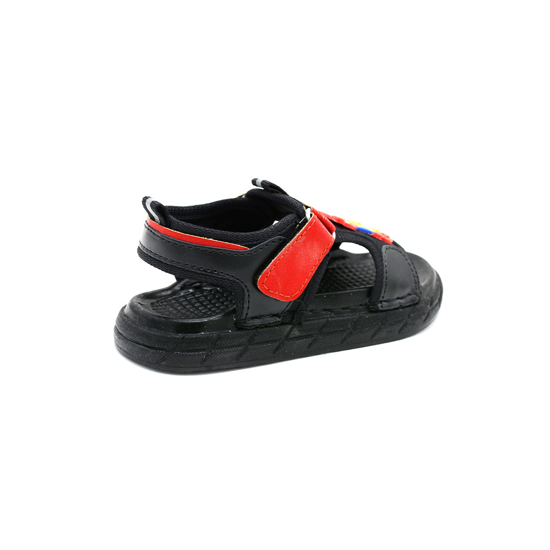Kids Mickey Adventure Sport Sandals Black Red