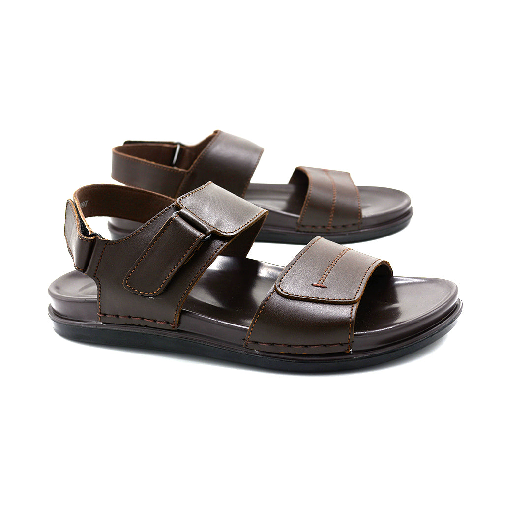 Premium Brown Dual-Strap Comfort Sandal