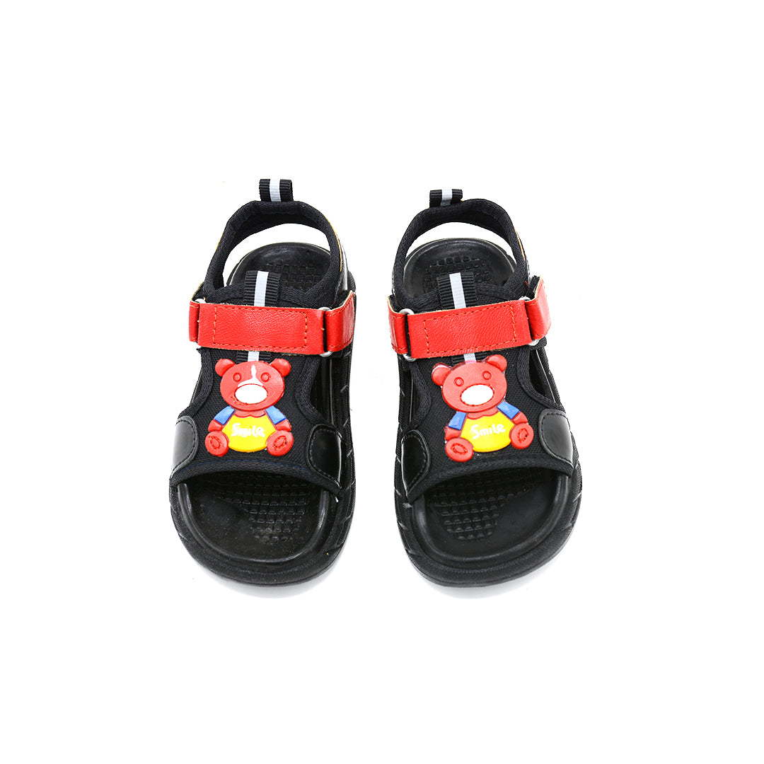 Kids Mickey Adventure Sport Sandals Black Red