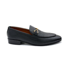 Classic Black Leather Loafers