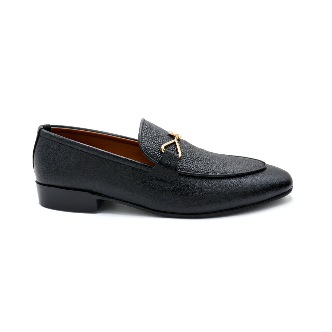 Classic Black Leather Loafers