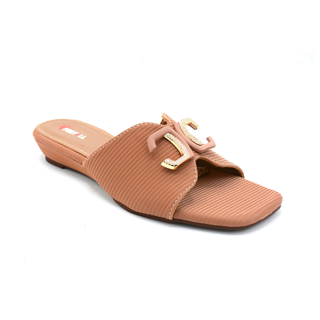 Luxe Logo Strap Flat Slides
