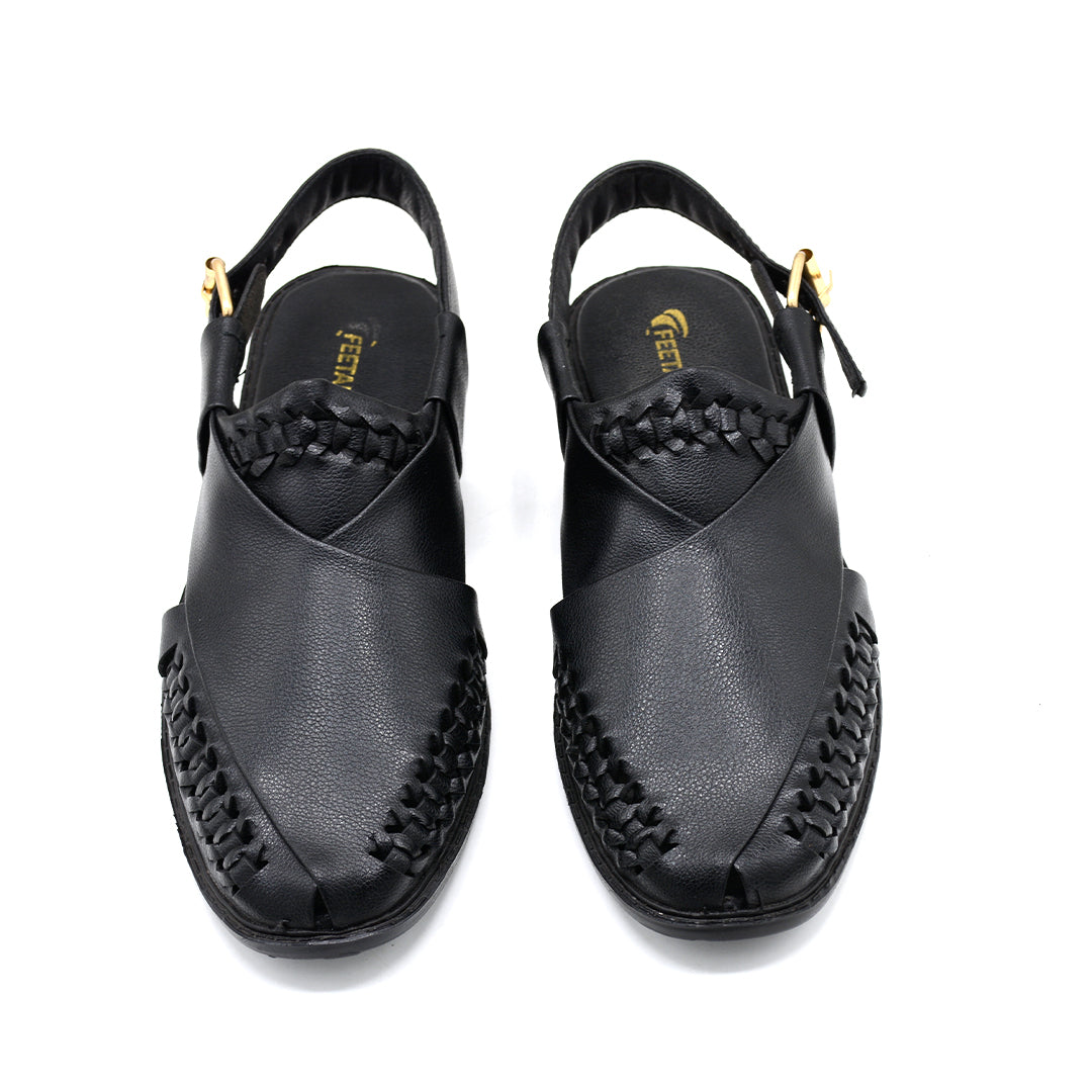 Men's Premium Brown Black Sandals