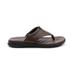 Men’s Essential Leather-Look Thong Slides