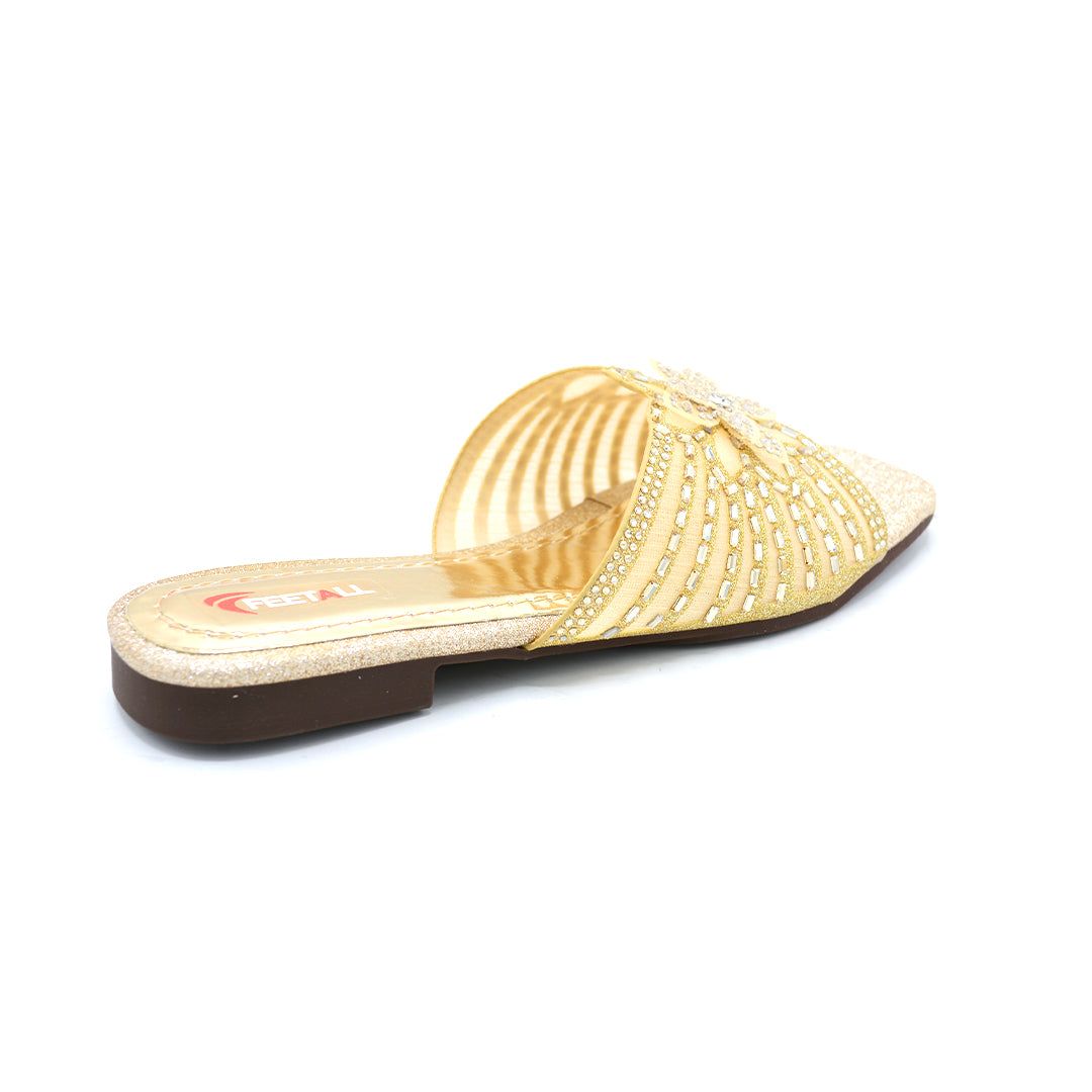 Crystal Embellished Flat Slides