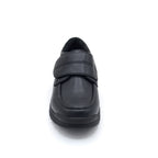 Boys Black Velcro School Shoe Classic Comfort (5 Years - 10 Years)