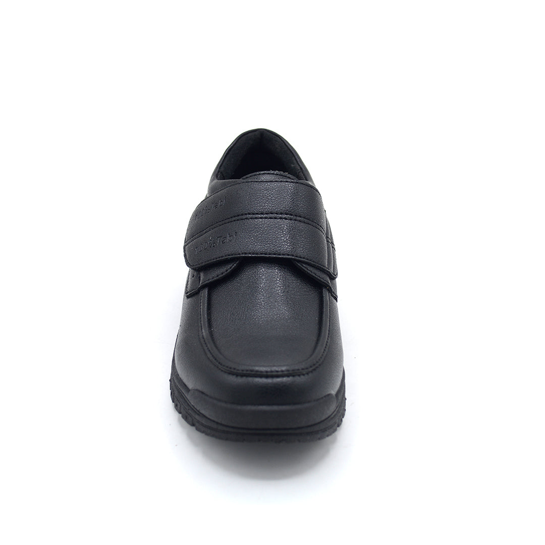 Boys Black Velcro School Shoe Classic Comfort (10 Years - 14 Years)