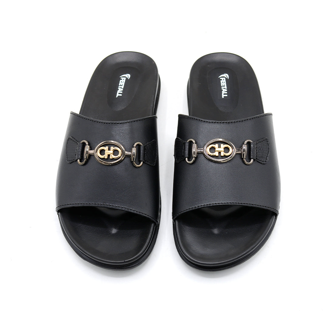 Elegant Black Casual Slide