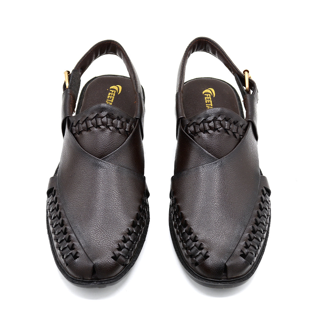 Men's Premium Brown Peshawari Sandals