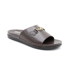 Elegant Brown Casual Slide
