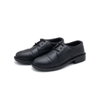 Classic Black Cap-Toe Oxford Lace-Up Shoe (5 Years - 10 Years)