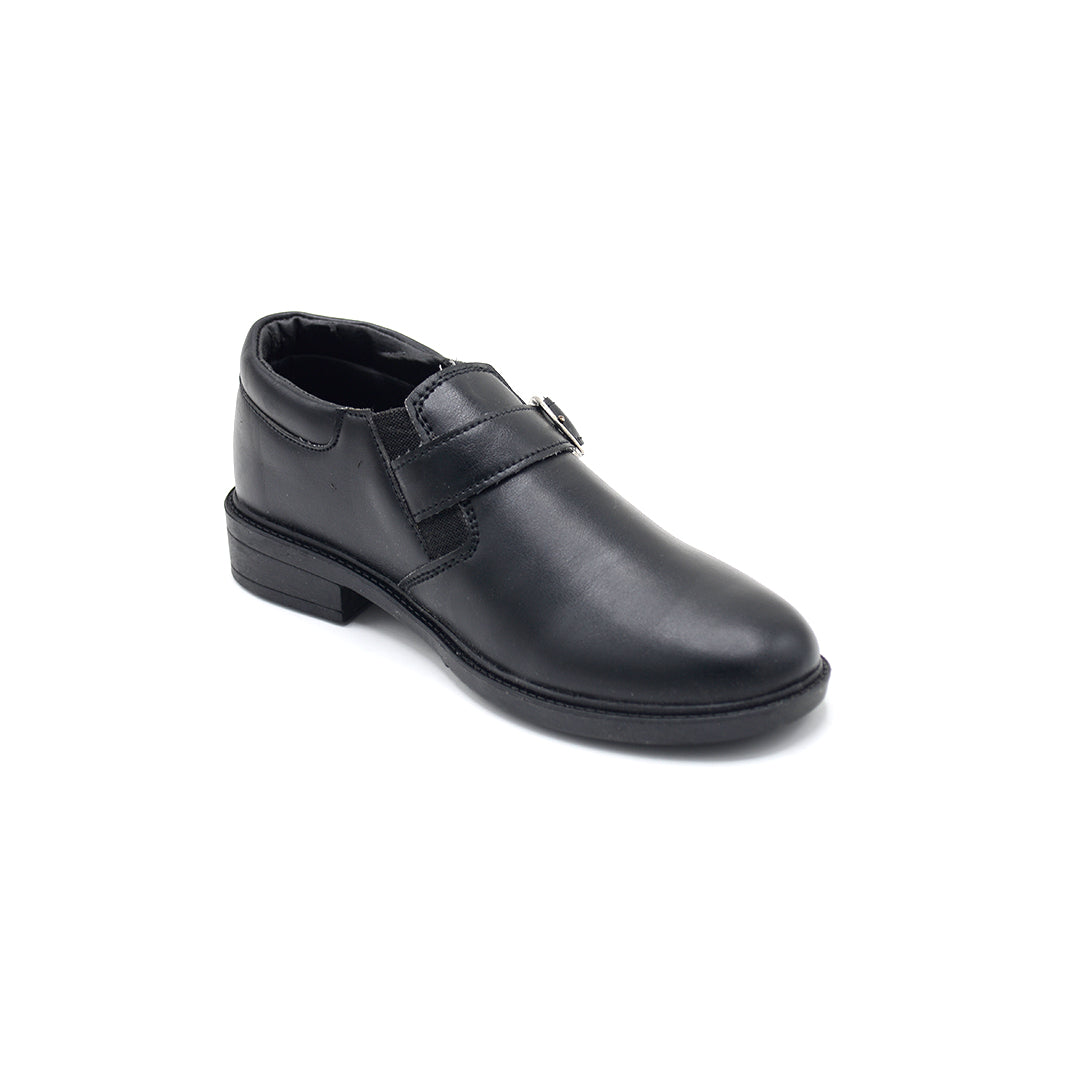 Classic Black Monk Strap School Shoe (10 Years - 14 Years)